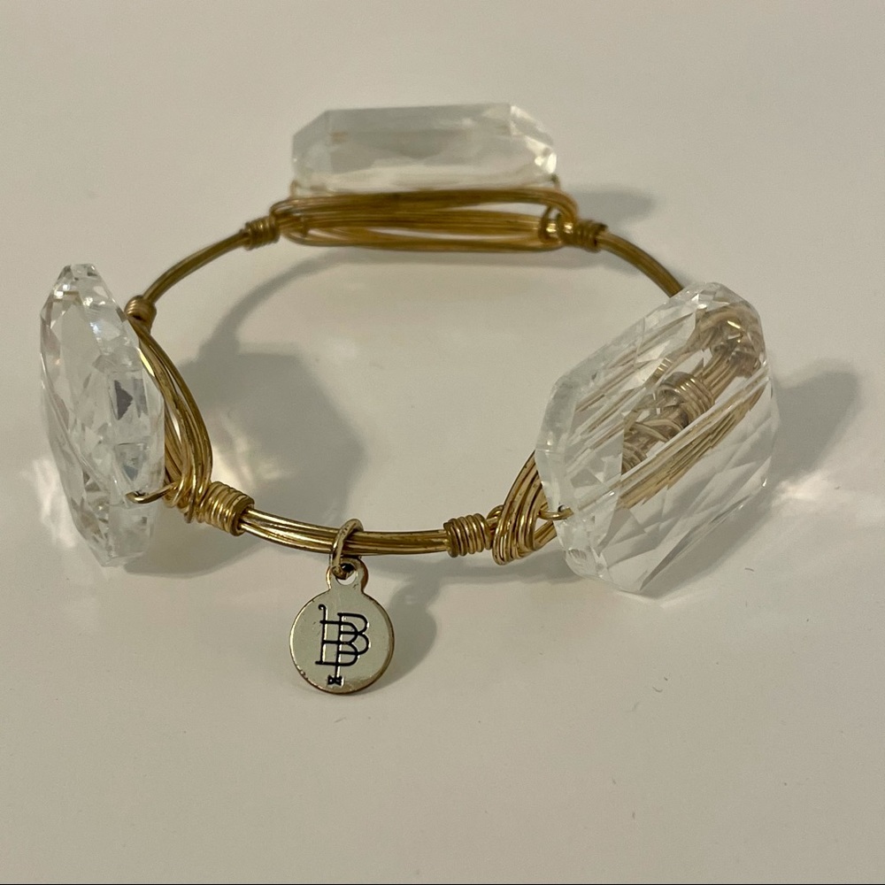 Bourben and Bowties Clear Stone Braceletp